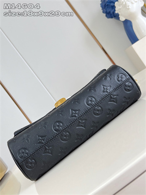 LV Anytime Flap Bag Monogram Empreinte leather Black M14604