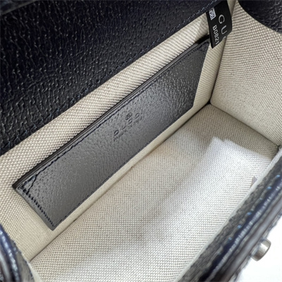 gu.cci ophidia mini top handle bag S*p*e canvas blue 696180