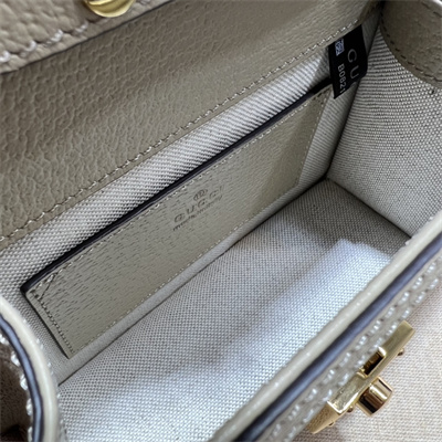 gu.cci ophidia mini top handle bag S*p*e canvas oatmeal 696180