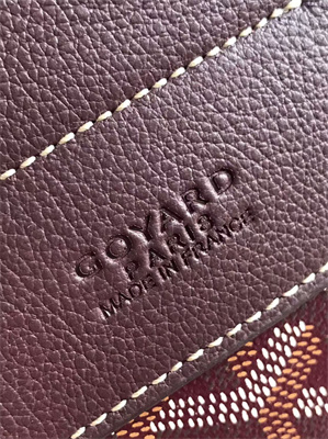 Go*ard alpin mini backpack Go*ardine canvas & chevroches calfskin burgundy