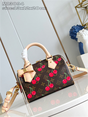 L.V x TM Speedy Bandoulière 20 Monogram cherry coated canvas M13094