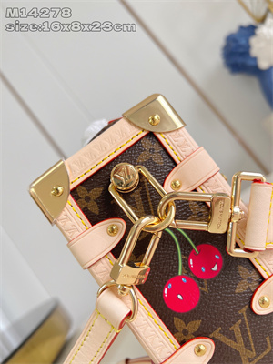 L.V X TM SIDE TRUNK MM Monogram Cherry coated canvas  M14278