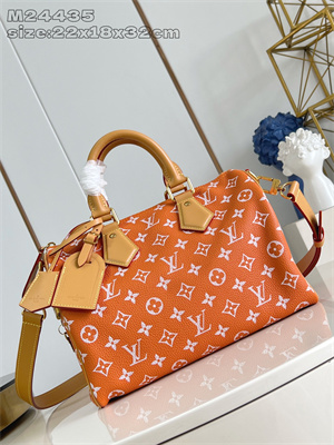 L.V Speedy P9 Bandoulière 30 Monogram Soft Calfskin Orange