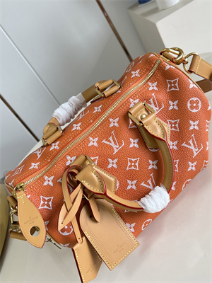 L.V Speedy P9 Bandoulière 30 Monogram Soft Calfskin Orange