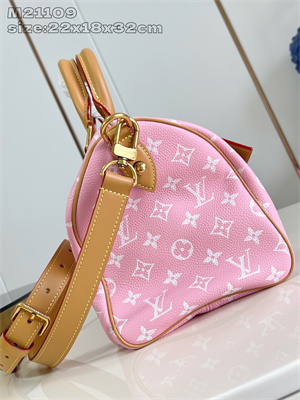 L.V Speedy P9 Bandoulière 30 Monogram Soft Calfskin Sakura Pink