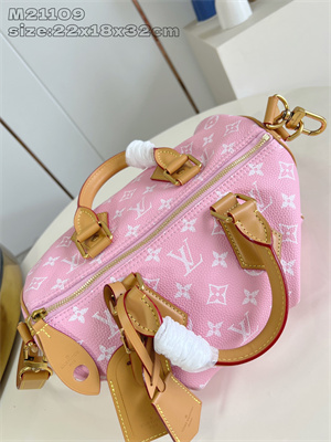 L.V Speedy P9 Bandoulière 30 Monogram Soft Calfskin Sakura Pink