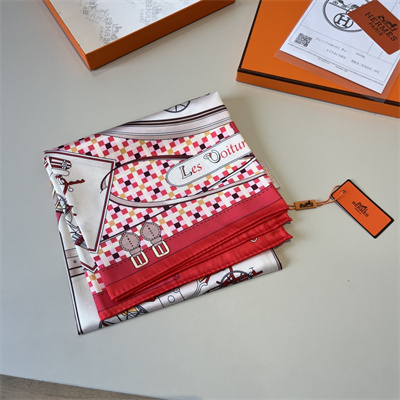 H**mes square silk scarf 38551