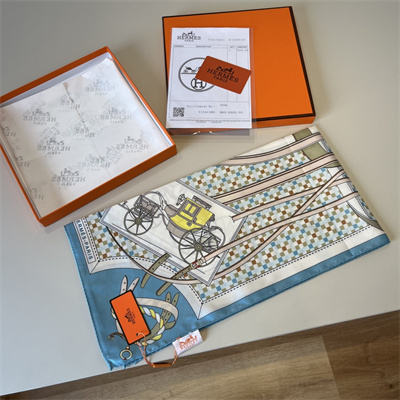 H**mes square silk scarf 38553