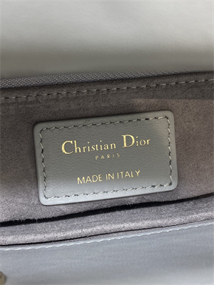 cd small lady di.or my abcD*or bag cannage lambskin gold tone metal with pearl charm grey