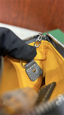 Go*ard key pouch coin purse Go*ardine canvas & chevroches calfskin grey