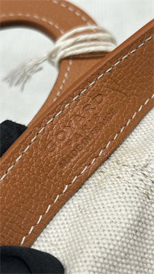 Go*ard beluga mini bag Go*ardine canvas & chevroches calfskin black &tan