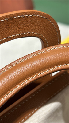 Go*ard beluga mini bag Go*ardine canvas & chevroches calfskin black &tan