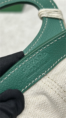 Go*ard beluga mini bag Go*ardine canvas & chevroches calfskin green