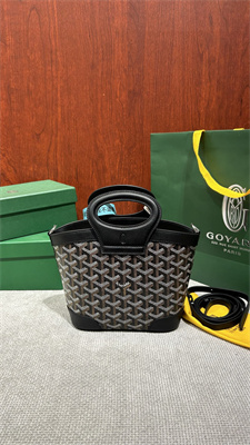 Go*ard beluga mini bag Go*ardine canvas & chevroches calfskin black