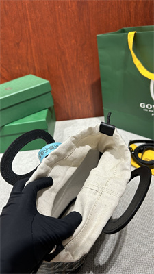 Go*ard beluga mini bag Go*ardine canvas & chevroches calfskin black