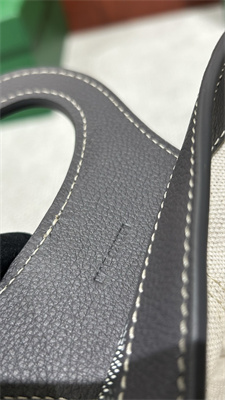 Go*ard beluga mini bag Go*ardine canvas & chevroches calfskin grey