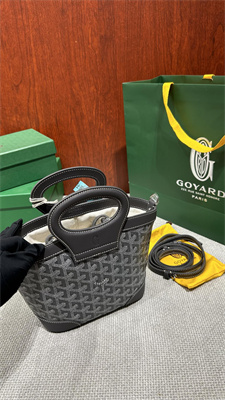 Go*ard beluga mini bag Go*ardine canvas & chevroches calfskin grey