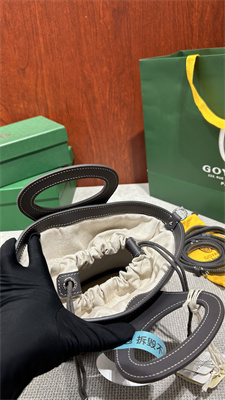 Go*ard beluga mini bag Go*ardine canvas & chevroches calfskin grey