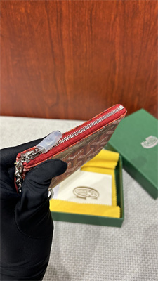 Go*ard key pouch coin purse Go*ardine canvas & chevroches calfskin red