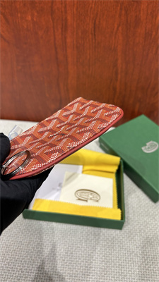 Go*ard key pouch coin purse Go*ardine canvas & chevroches calfskin red