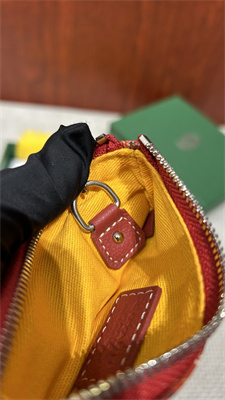 Go*ard key pouch coin purse Go*ardine canvas & chevroches calfskin red