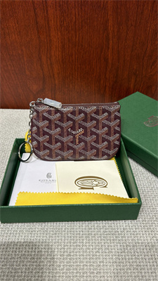 Go*ard key pouch coin purse Go*ardine canvas & chevroches calfskin burgundy