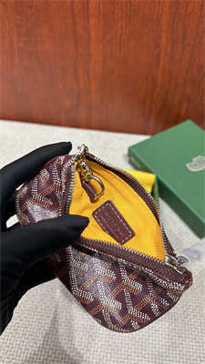 Go*ard key pouch coin purse Go*ardine canvas & chevroches calfskin burgundy
