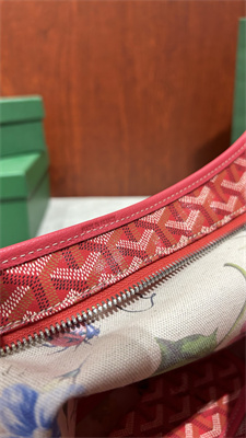 Go*ard bohème hobo bag Go*ardine canvas & chevroches calfskin fuchsia