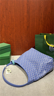 Go*ard bohème hobo bag Go*ardine canvas & chevroches calfskin iris