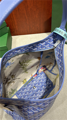 Go*ard bohème hobo bag Go*ardine canvas & chevroches calfskin iris