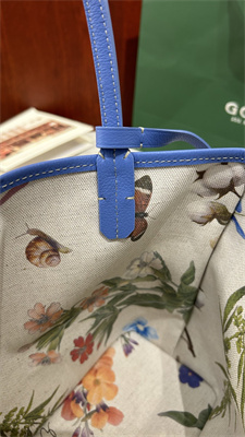 Go*ard anjou mini bag chevroches calfskin & Go*ardine canvas iris