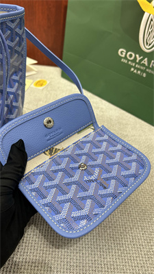 Go*ard anjou mini bag chevroches calfskin & Go*ardine canvas iris