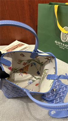 Go*ard anjou mini bag chevroches calfskin & Go*ardine canvas iris