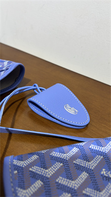 Go*ard saint l0*is pm bag in Go*ardine canvas & chevroches calfskin iris