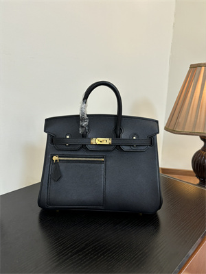 Birkin Colormatic Bag Swift Leather 25/30 Gold/Silver Hardware In Black Color HS