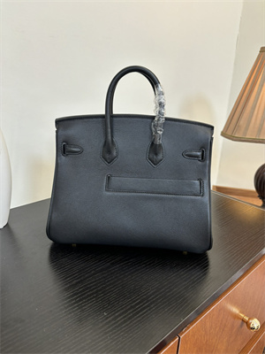 Birkin Colormatic Bag Swift Leather 25/30 Gold/Silver Hardware In Black Color HS