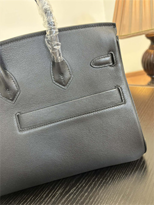 Birkin Colormatic Bag Swift Leather 25/30 Gold/Silver Hardware In Black Color HS