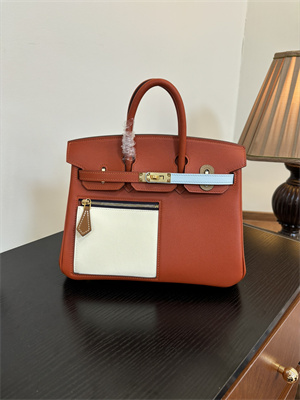 Birkin Colormatic Bag Swift Leather 25/30 Gold/Silver Hardware In CUIVRE, NATA, LIME, BLEU BRUME & CHAI Color HS