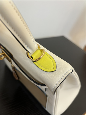 Kelly Colormatic Bag Swift Leather 25/28CM Gold/Silver Hardware In Nata/Chai/Cuivre/Lime/Mauve Sylvester Color HS