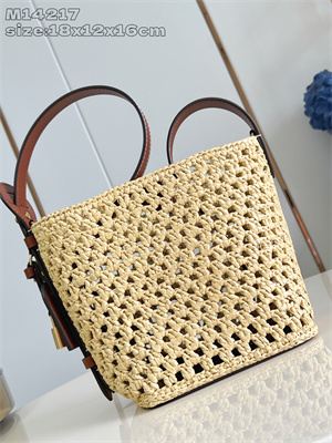 LV All In BB Raffia &Brown Leather M14217