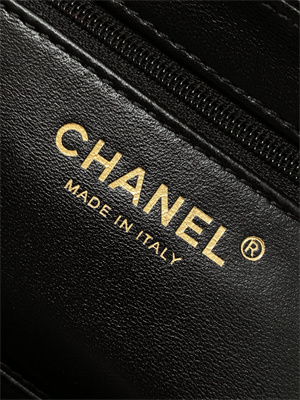 Cha.nel Mini Shopping Bag Kelly Bag Lambskin Gold-Tone Metal Black AS4416