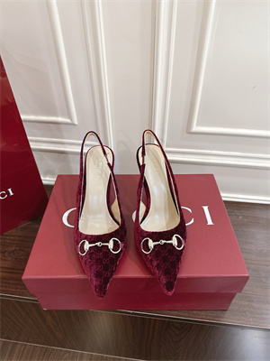 G*u*i velvet heeled slingback women 38963