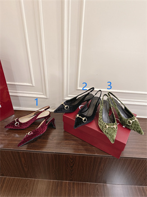 G*u*i velvet heeled slingback women 38964