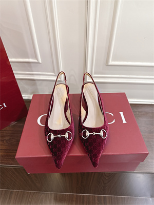 G*u*i velvet heeled slingback women 38964