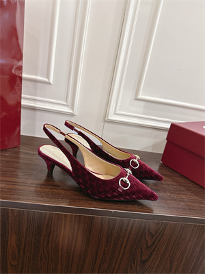 G*u*i velvet heeled slingback women 38964