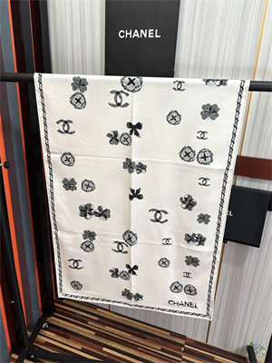 Ch*el cashmere/silk scarf 38931