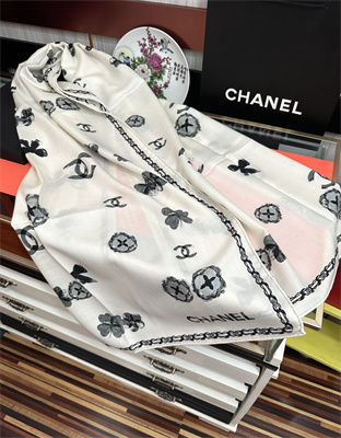Ch*el cashmere/silk scarf 38931