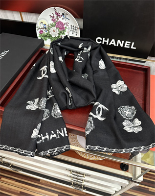 Ch*el cashmere/silk scarf 38932