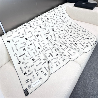 Ch*el cashmere/silk scarf/shawl 38934