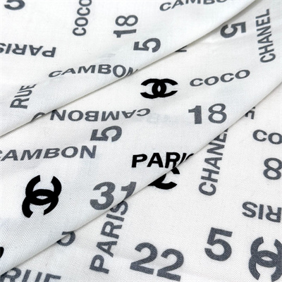 Ch*el cashmere/silk scarf/shawl 38934